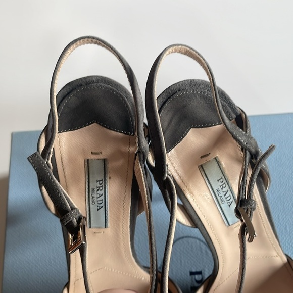 Prada Antracite Calzature Donna Camascio Platform Heels - Picture 3 of 13